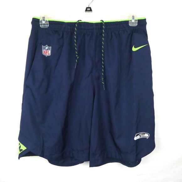 Nike NFL Seattle Seahawks Training Workout Lounge Football Shorts OnField DriFit - Picture 1 of 11